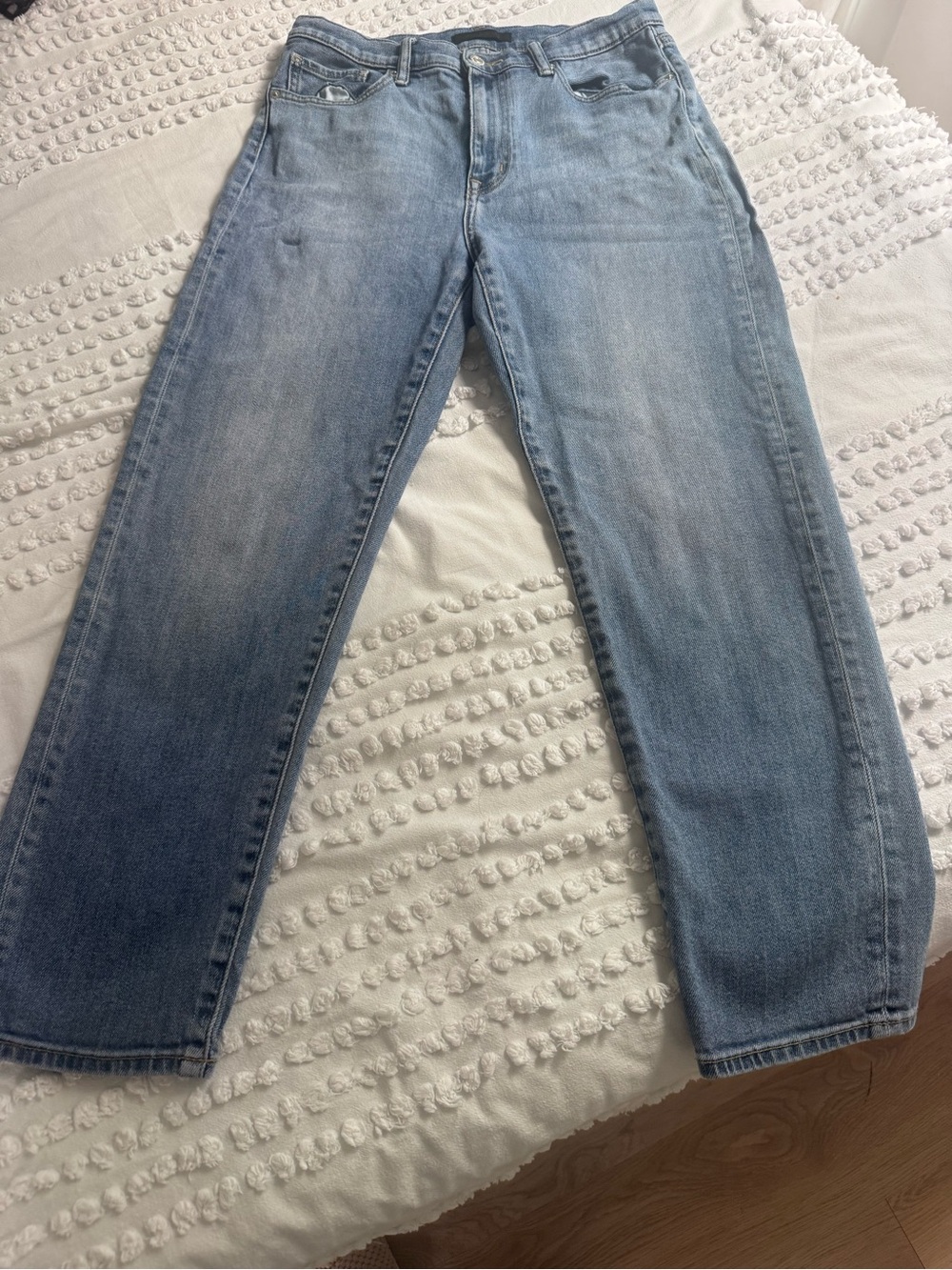 Uniqlo Jeans Womens Size 30in. Waist Light Wash  Straight 98% Cotton
